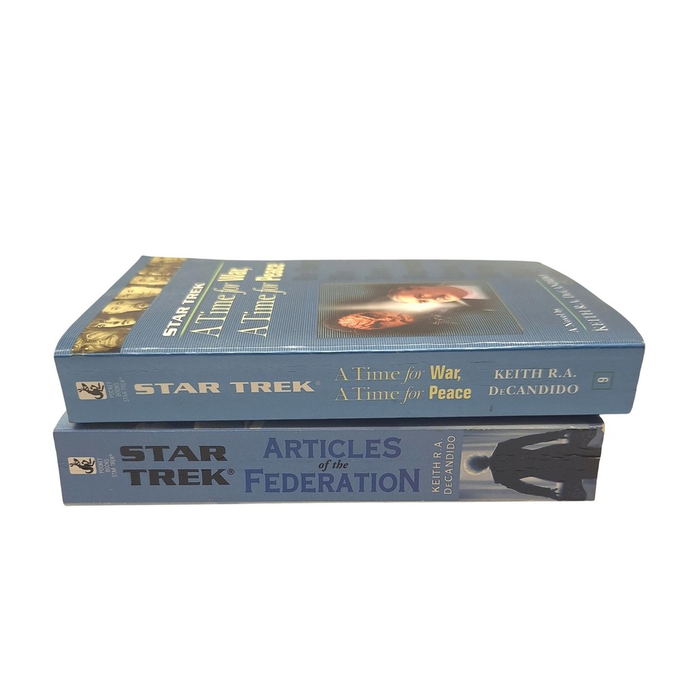 Star Trek Novel Lot Articles of the Federation A Time for War Keith DeCandido